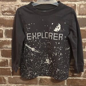 Carter’s Explorer Kids Black Long Sleeve Shirt